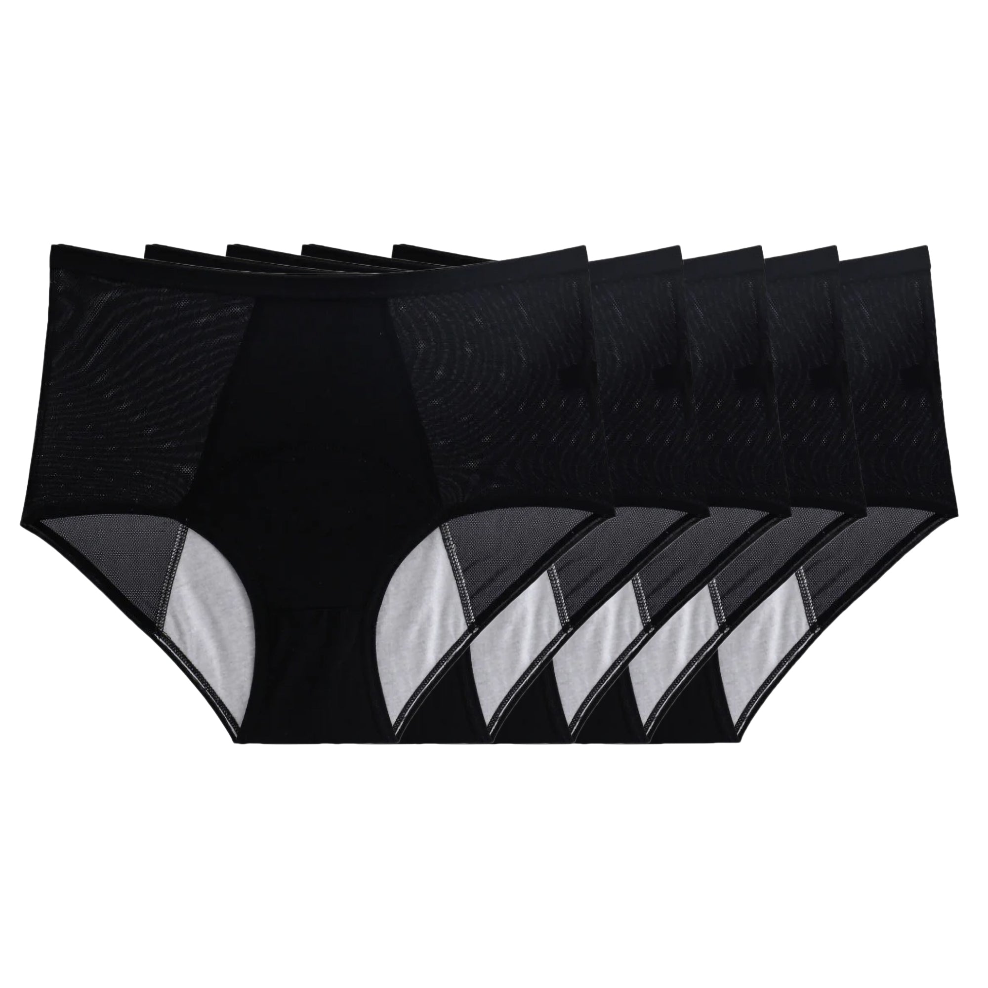 NEW: Leakproof High Waisted (Black 10-Pack)