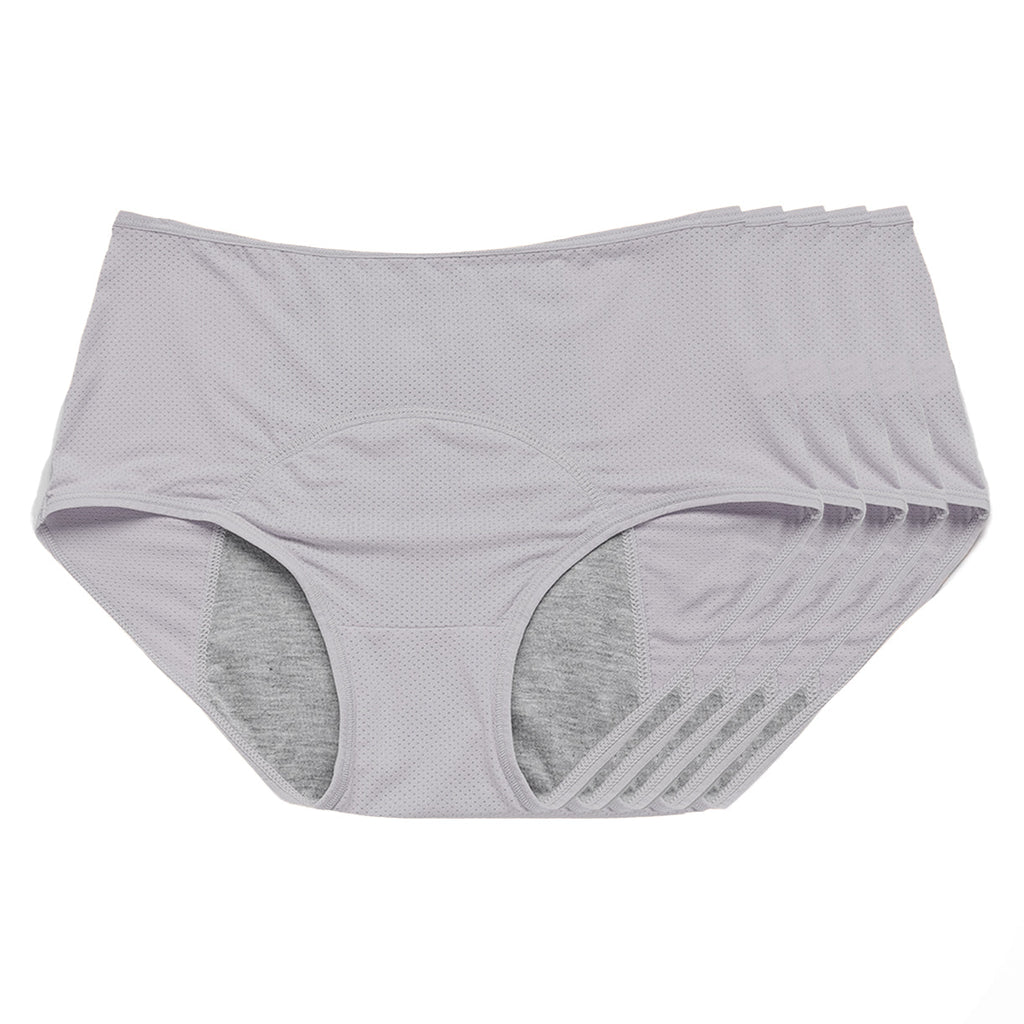 Comfy & Discreet Leakproof Underwear 10-Pack (Gray)