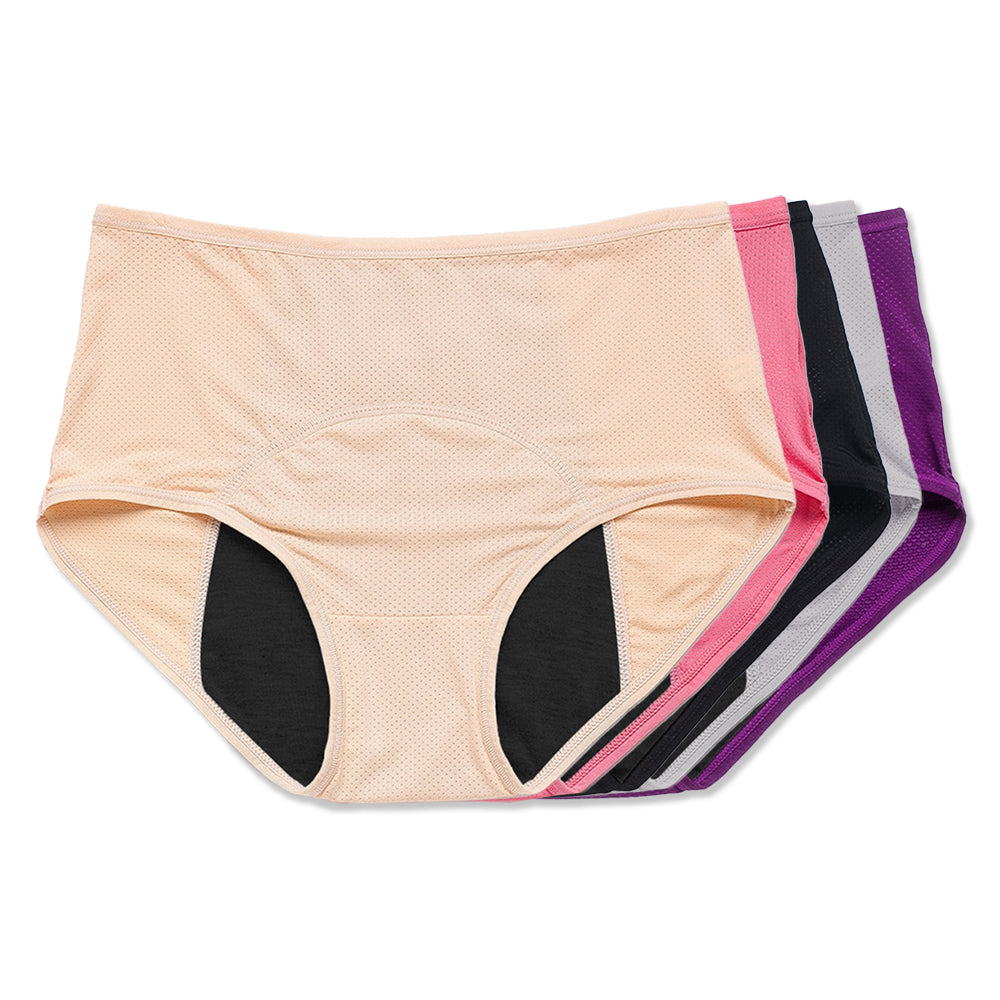 Comfy & Discreet Leakproof Underwear 5-Pack (Heavy Absorbency Version)