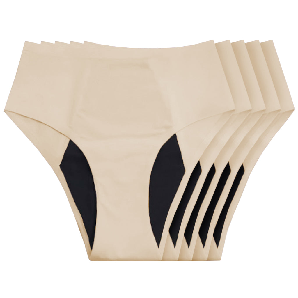 Seamless Leakproof High Waisted (Heavy Absorbency 5-pack)