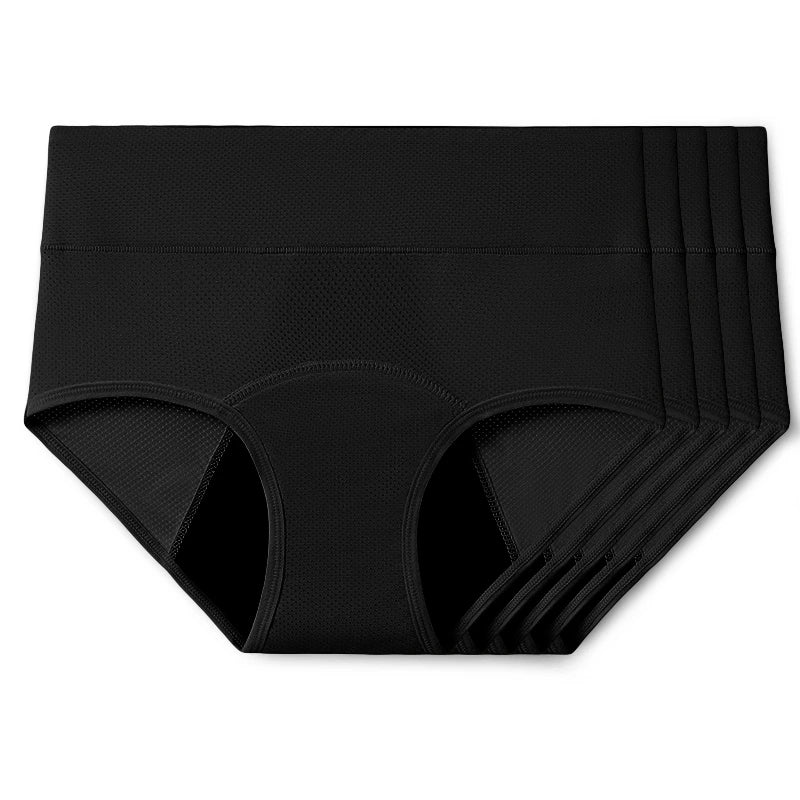 Comfort Plus Leakproof Underwear (Black 5-Pack)