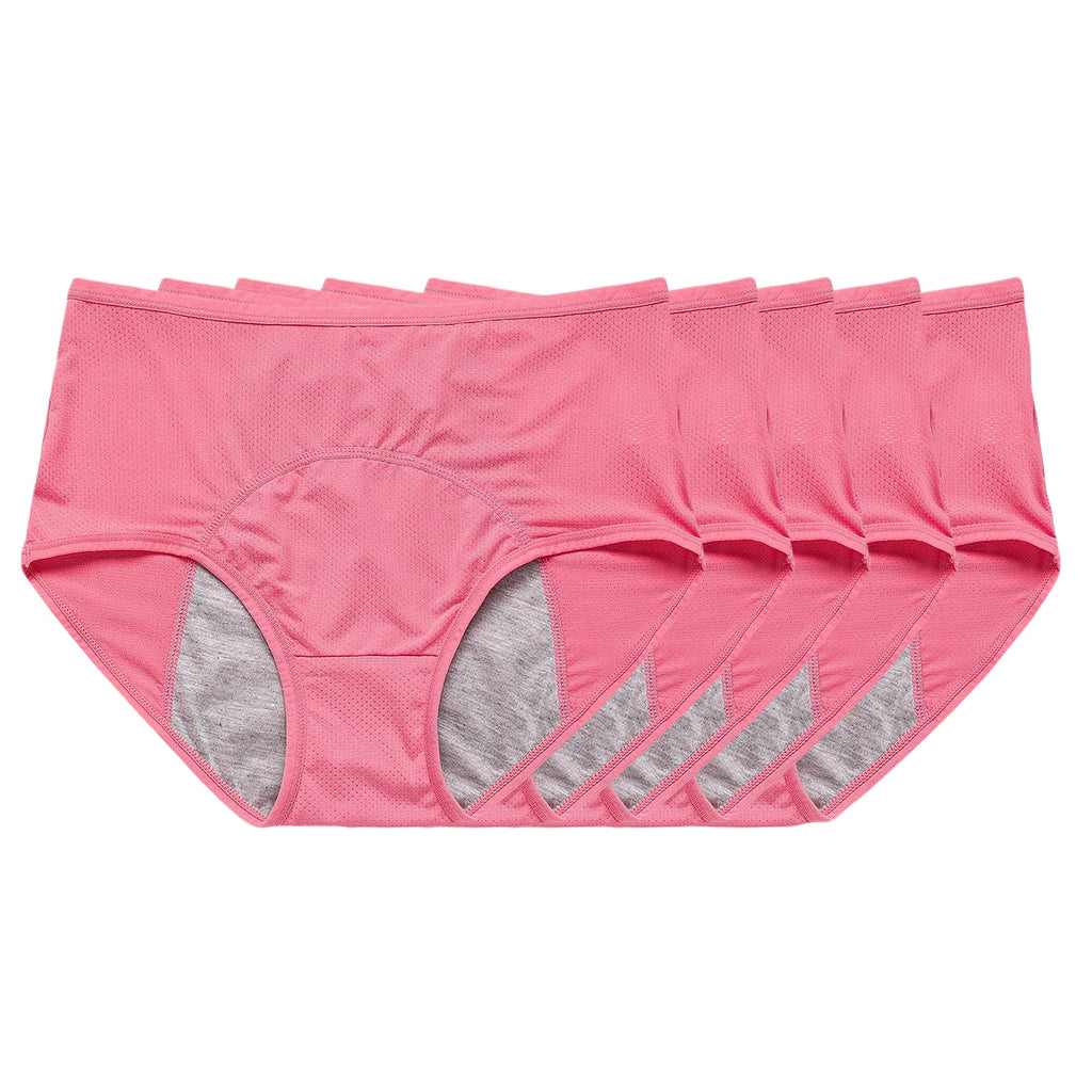 Comfy & Discreet Leakproof Underwear 10-Pack (Pink)