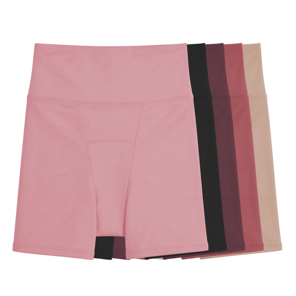 Leakproof Highrise Shorts (5-Pack)