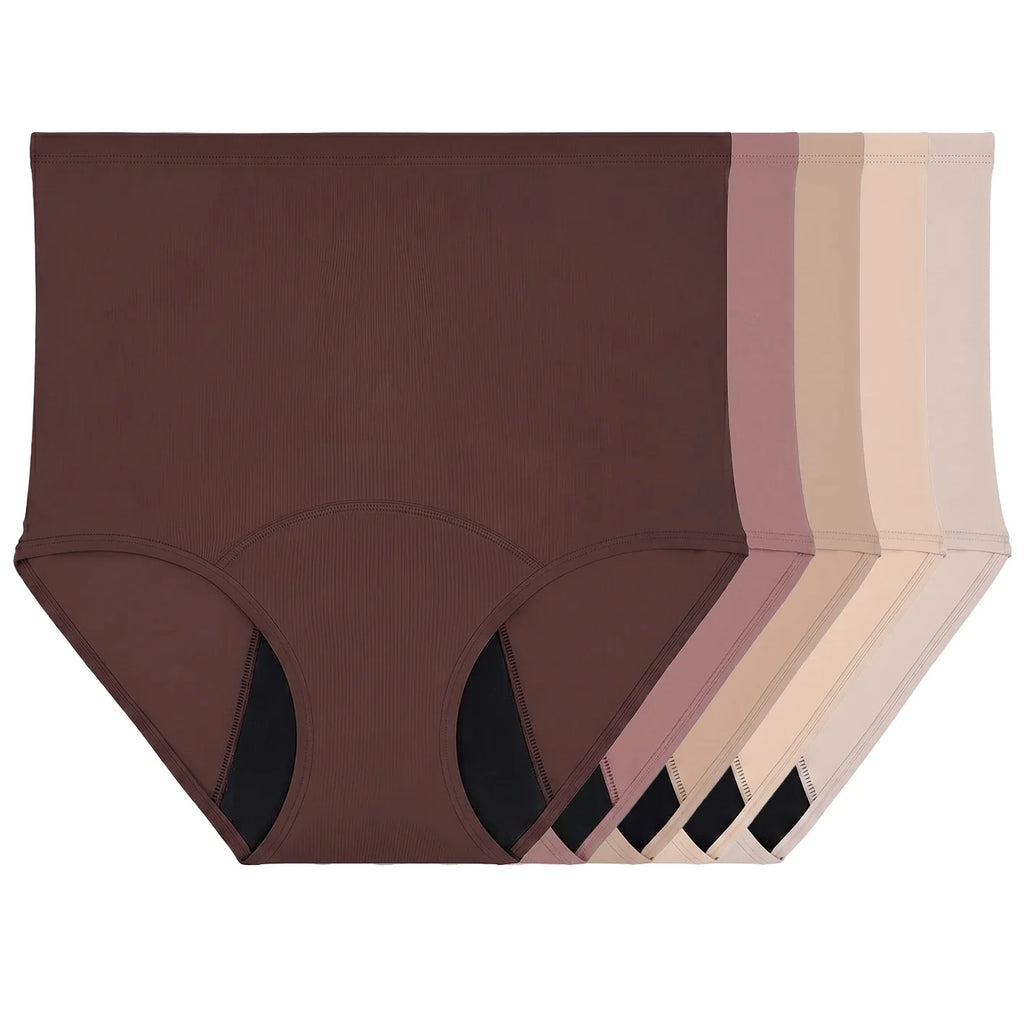 Leakproof High Waisted Comfort Plus (Multi-Color 10-Pack)