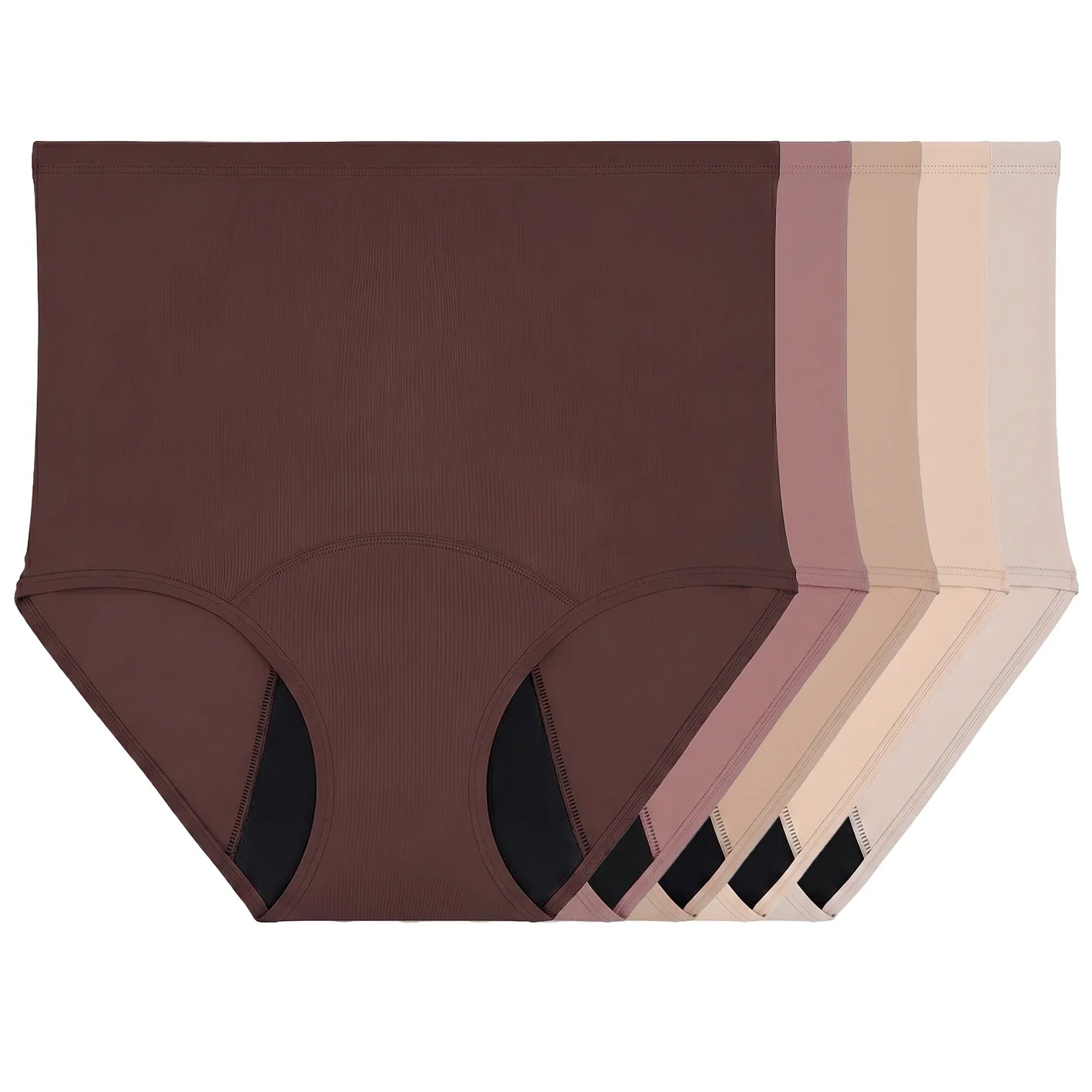 Leakproof High Waisted Comfort Plus (Multi-Color 5-Pack)